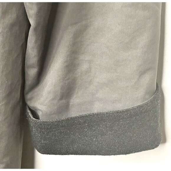 Hucke Mode Collection Womens Trench Coat Wool Lined Hooded Vintage Grey Size 12 - Picture 9 of 16